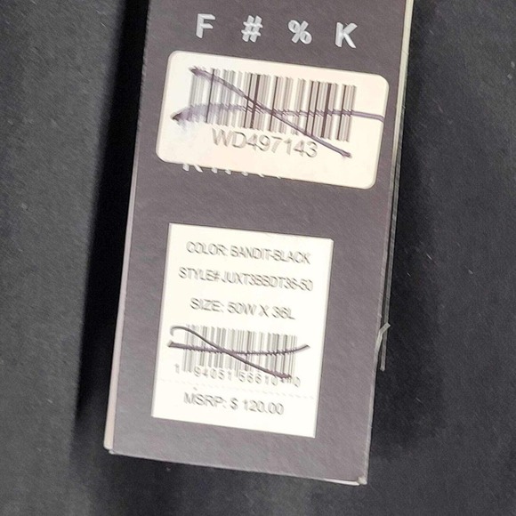 The Perfect Jean NYC Mens Size Big Tall 50X36 Athletic Fit Stretch Black New - Picture 10 of 10